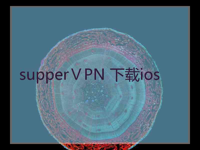 supperⅤPN 下载ios