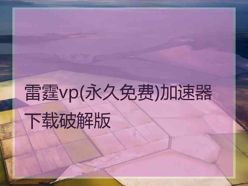 雷霆vp(永久免费)加速器下载破解版