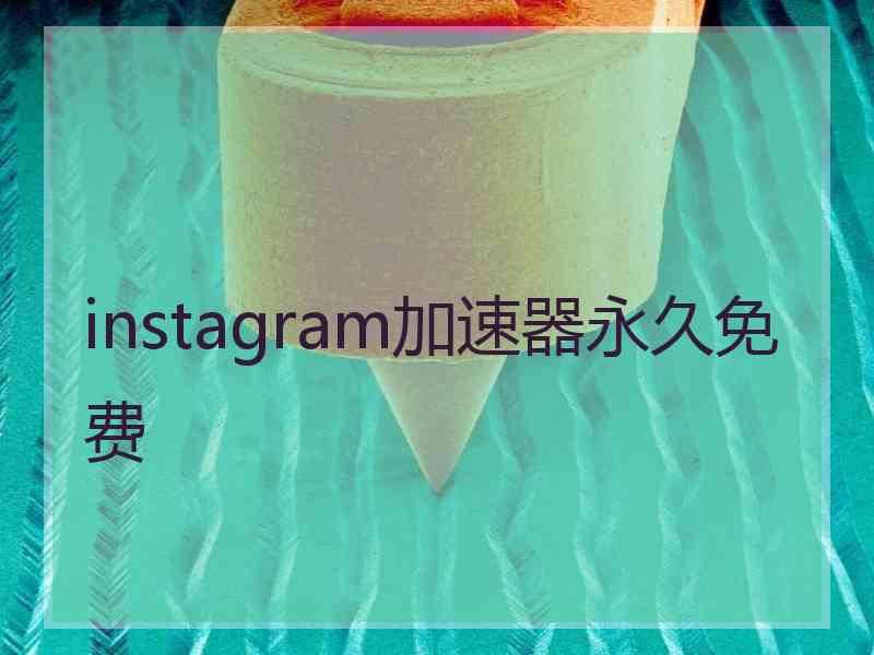instagram加速器永久免费