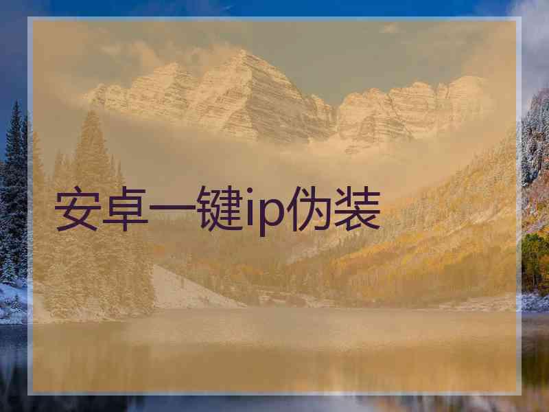 安卓一键ip伪装