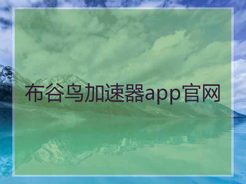 布谷鸟加速器app官网
