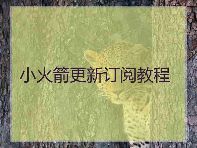小火箭更新订阅教程