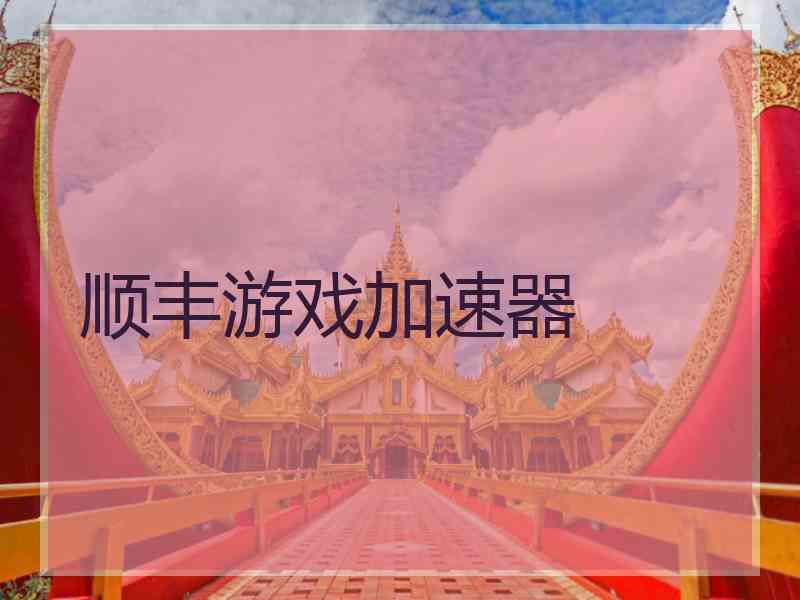 顺丰游戏加速器