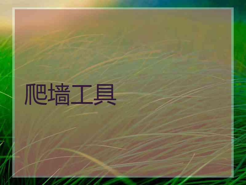 爬墙工具