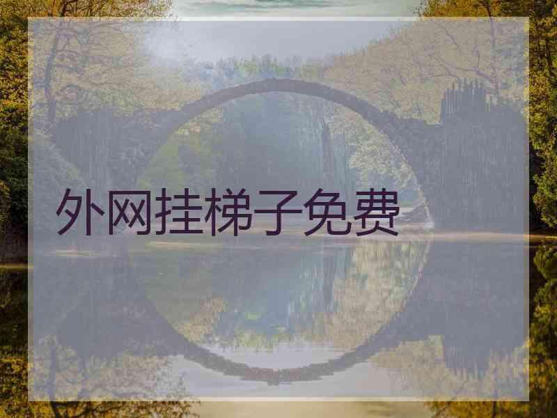外网挂梯子免费