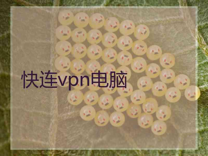 快连vpn电脑