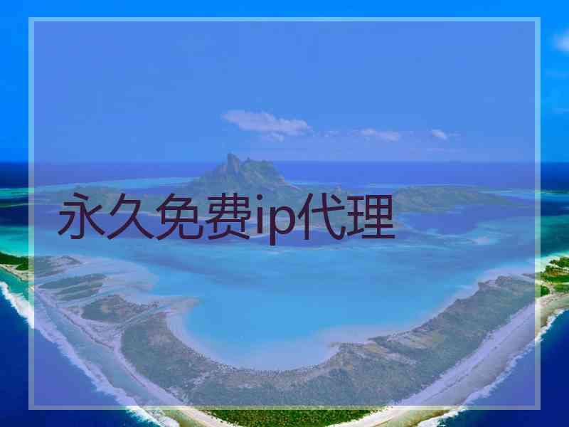 永久免费ip代理