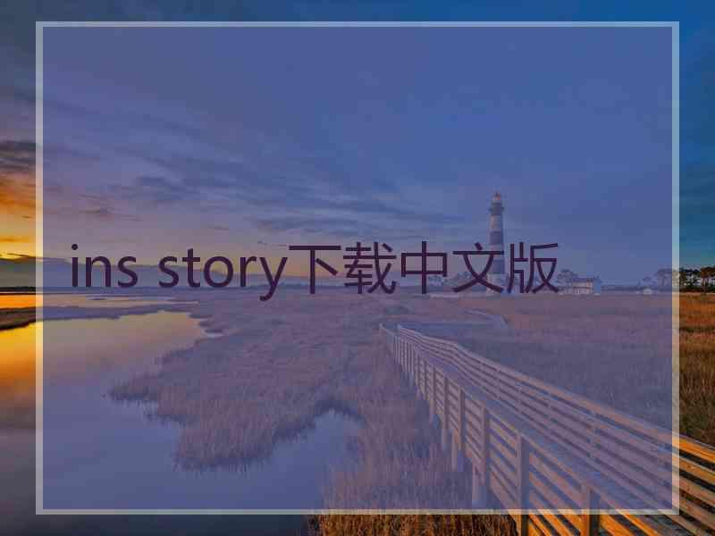 ins story下载中文版