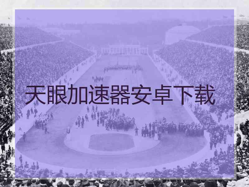 天眼加速器安卓下载