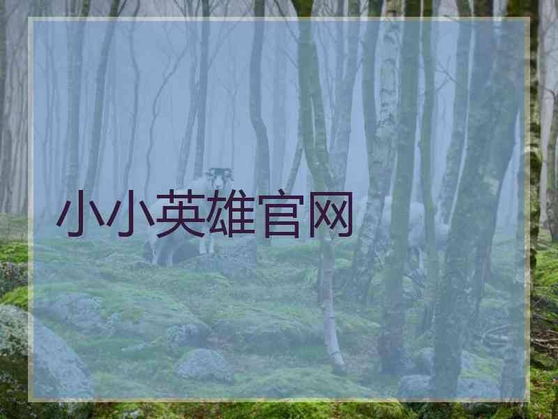 小小英雄官网