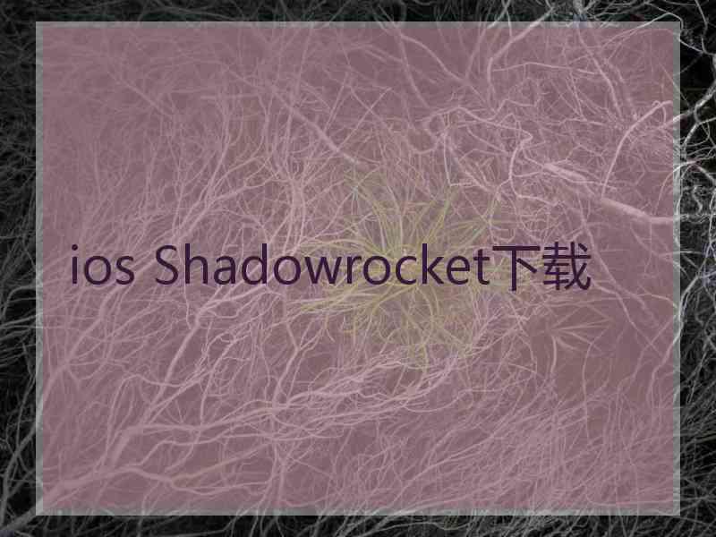 ios Shadowrocket下载