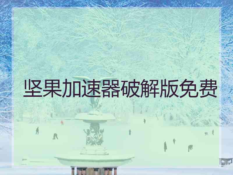 坚果加速器破解版免费