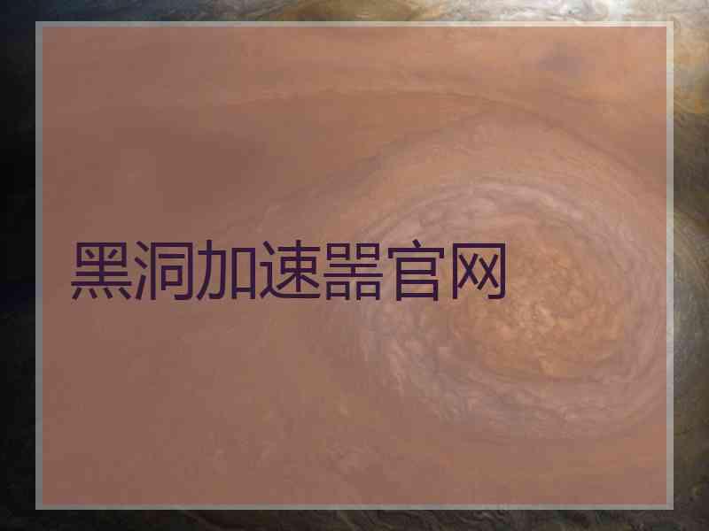 黑洞加速噐官网