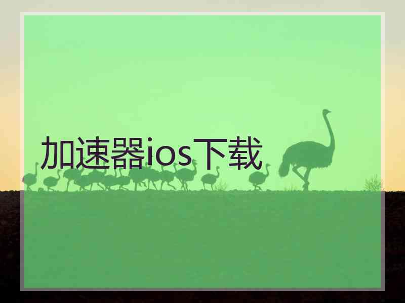 加速器ios下载
