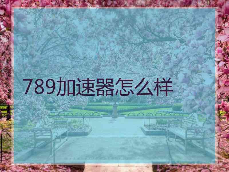 789加速器怎么样
