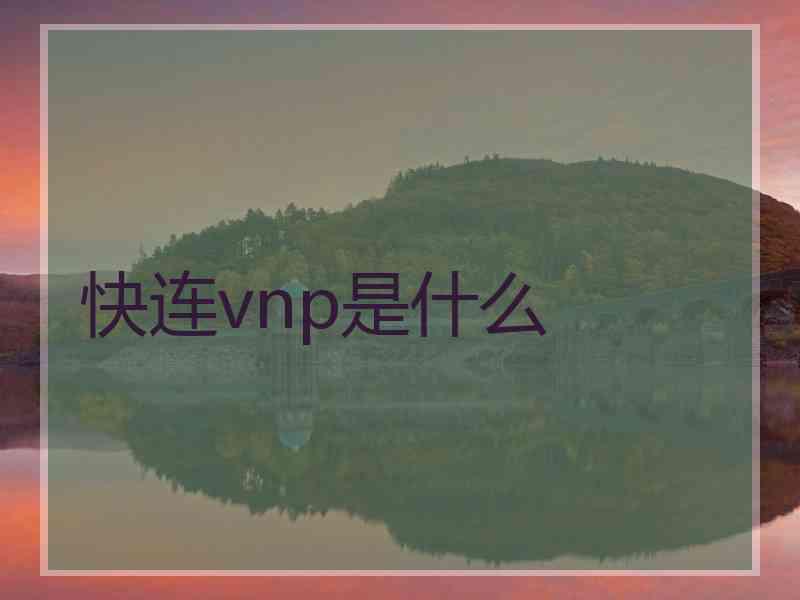 快连vnp是什么