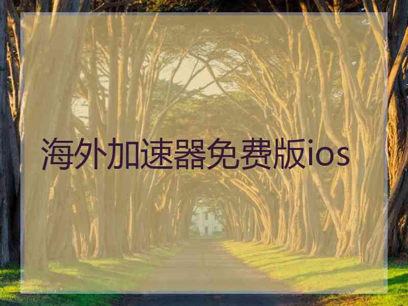 海外加速器免费版ios