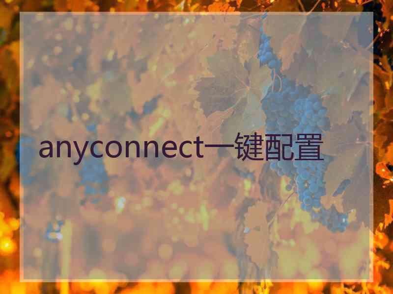anyconnect一键配置